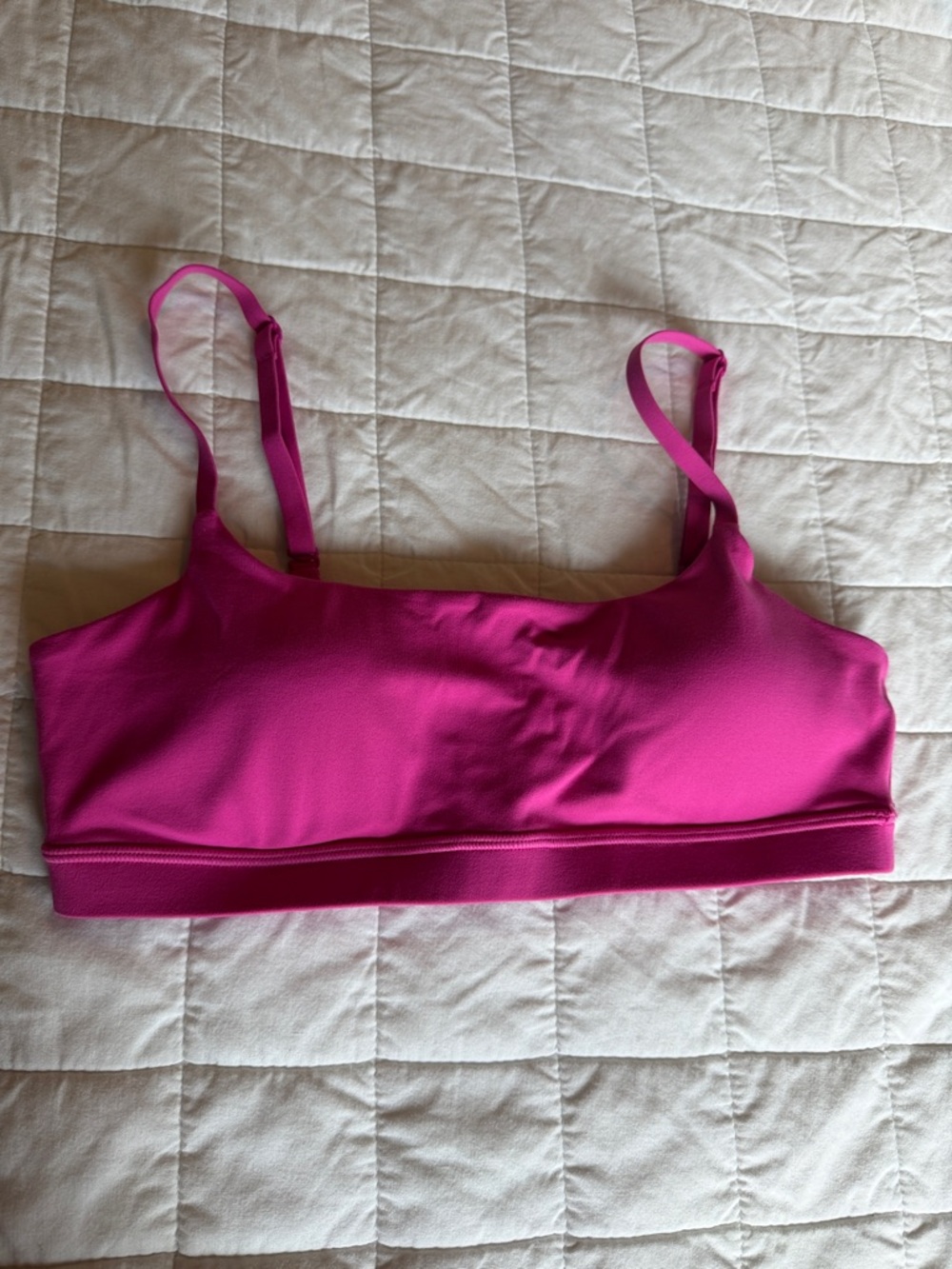 Crzyoga Women’s Bright Pink Light Weight Sports Bra  - Small